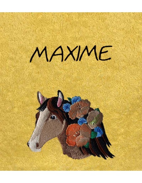 Drap de Bain Cheval 22 Personnalisé 70X140