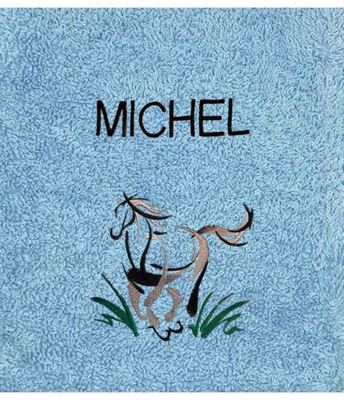 Drap de Bain Cheval 24 Personnalisé 70X140