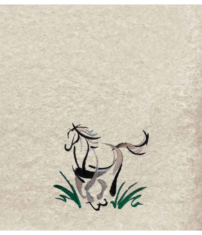 Drap de Bain Cheval 24 Personnalisé 70X140