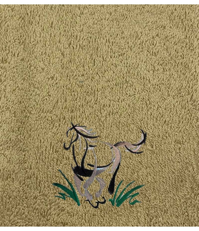 Drap de Bain Cheval 24 Personnalisé 70X140
