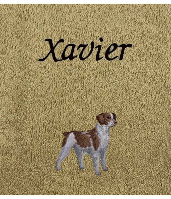 Drap de Bain Spaniel Personnalisé 70X140