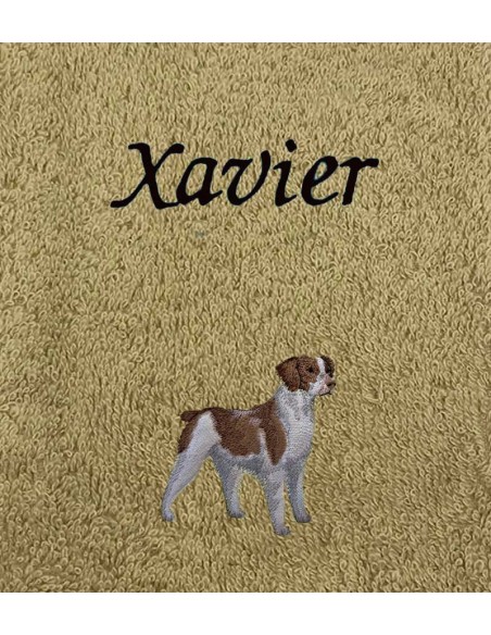 Drap de Bain Spaniel Personnalisé 70X140