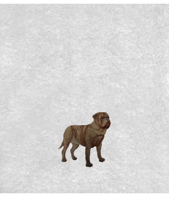 Drap de Bain Dogue de Bordeaux Personnalisé 70X140