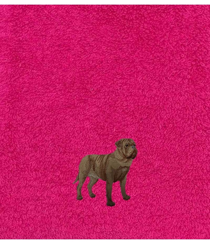 Drap de Bain Dogue de Bordeaux Personnalisé 70X140