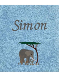 Drap de Bain Elephant 4 Personnalisé
