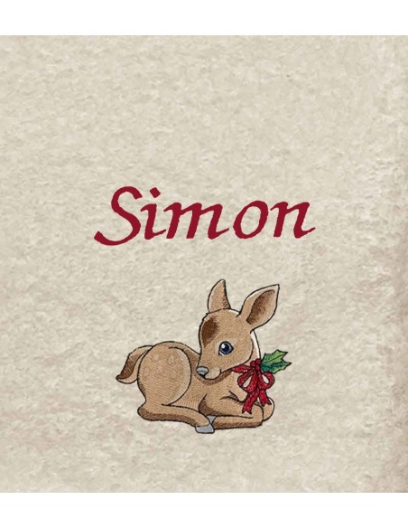 Drap de Bain Faon 8 Personnalisé