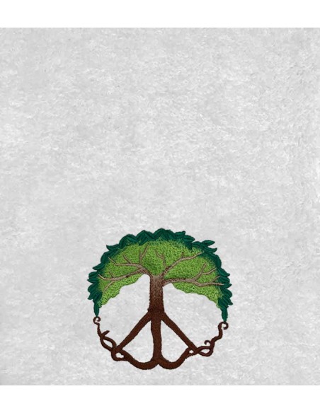Drap de Bain Arbre de Paix Personnalisé