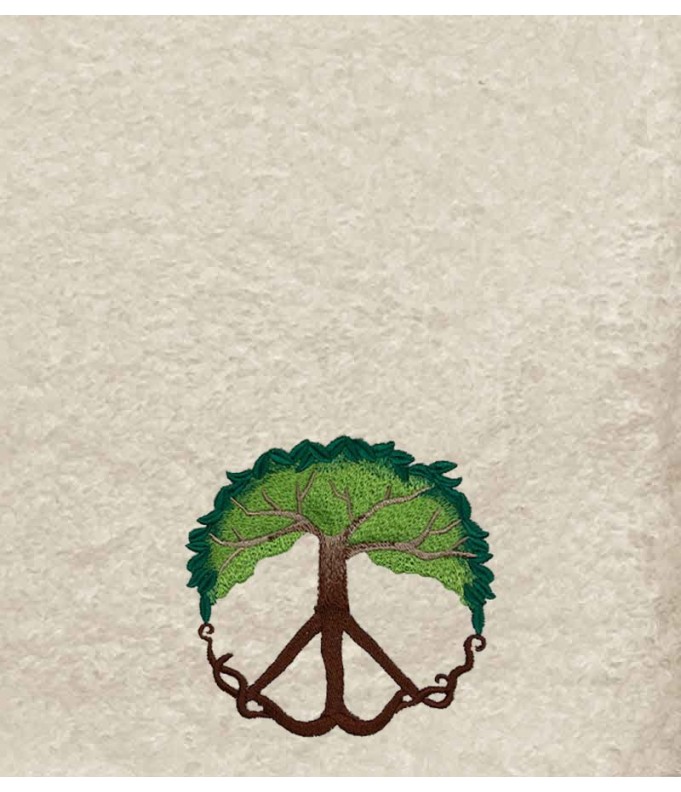 Drap de Bain Arbre de Paix Personnalisé