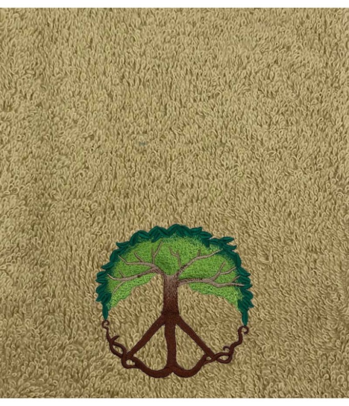 Drap de Bain Arbre de Paix Personnalisé