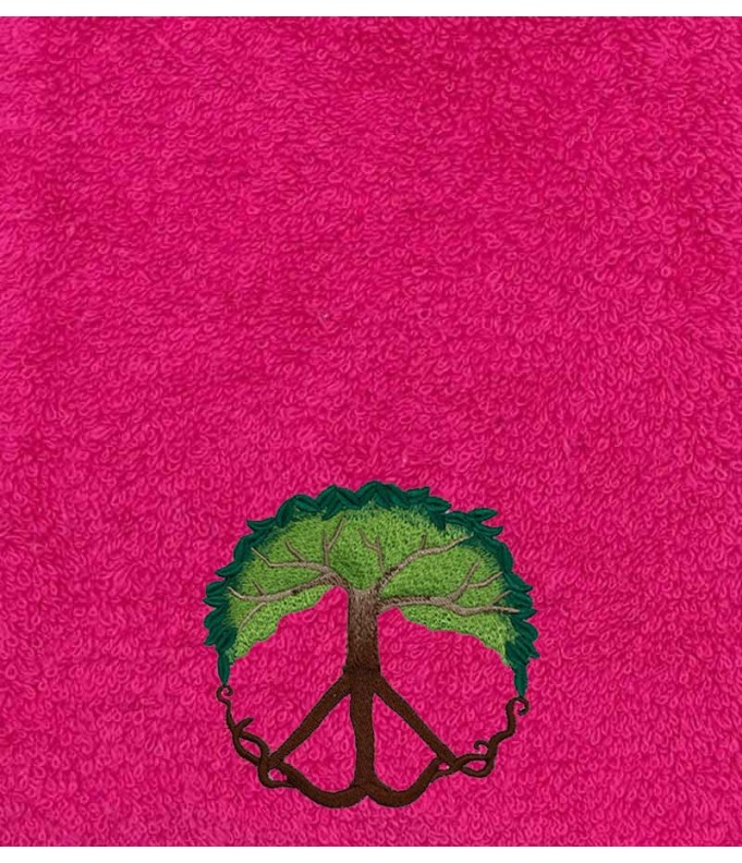 Drap de Bain Arbre de Paix Personnalisé