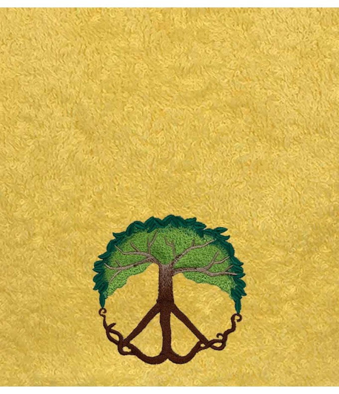 Drap de Bain Arbre de Paix Personnalisé