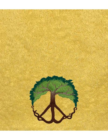 Drap de Bain Arbre de Paix Personnalisé