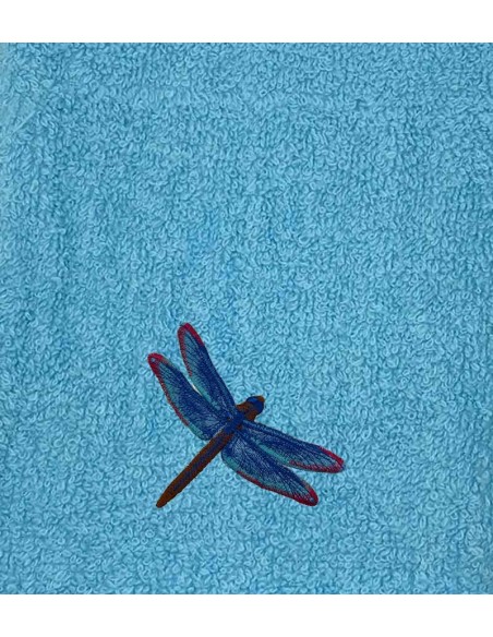 Drap de Bain Libellule Bleue Personnalisé