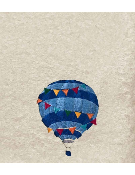 Drap de Bain Montgolfière Personnalisé