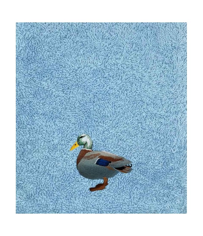 Drap de Bain Canard 2 Personnalisé Prénom