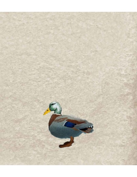 Drap de Bain Canard 2 Personnalisé Prénom