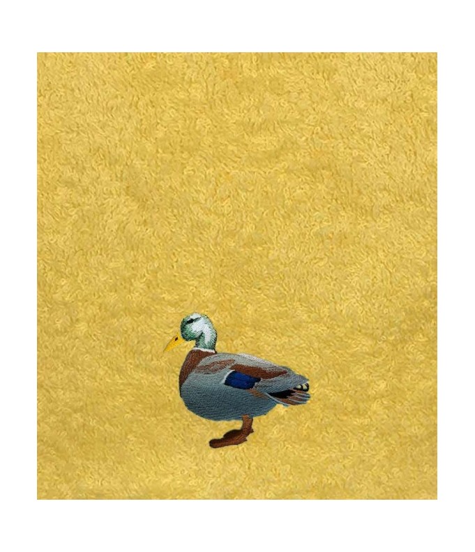 Drap de Bain Canard 2 Personnalisé Prénom