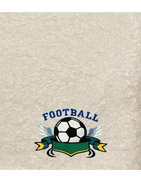 Drap de Bain Football 2 Personnalisé Prénom 70X140