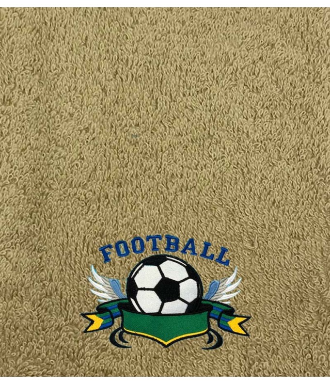 Drap de Bain Football 2 Personnalisé Prénom 70X140