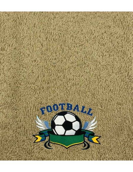 Drap de Bain Football 2 Personnalisé Prénom 70X140