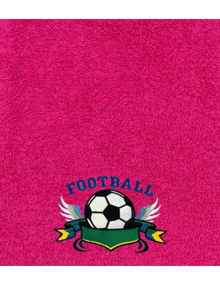 Drap de Bain Football 2 Personnalisé Prénom 70X140