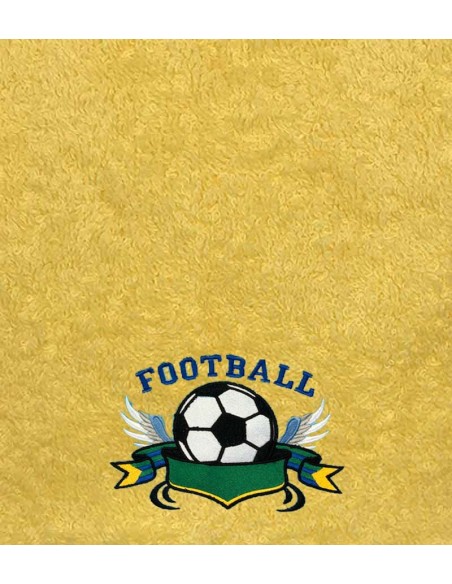 Drap de Bain Football 2 Personnalisé Prénom 70X140