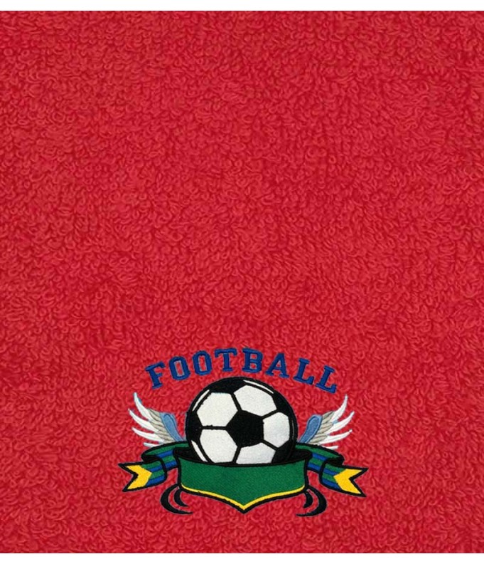 Drap de Bain Football 2 Personnalisé Prénom 70X140