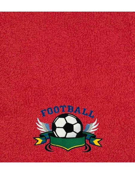Drap de Bain Football 2 Personnalisé Prénom 70X140