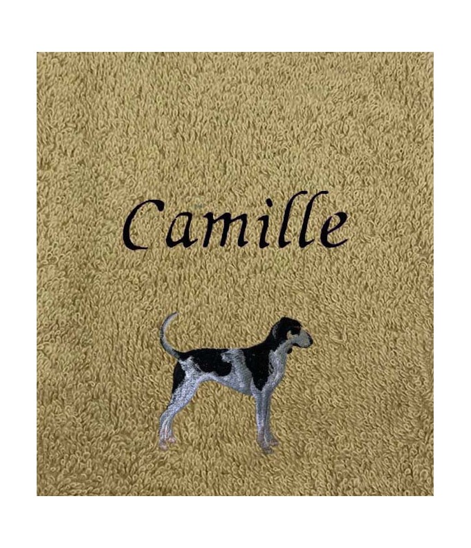 Drap de Bain Bluetick Coonhound Personnalisé 70X140