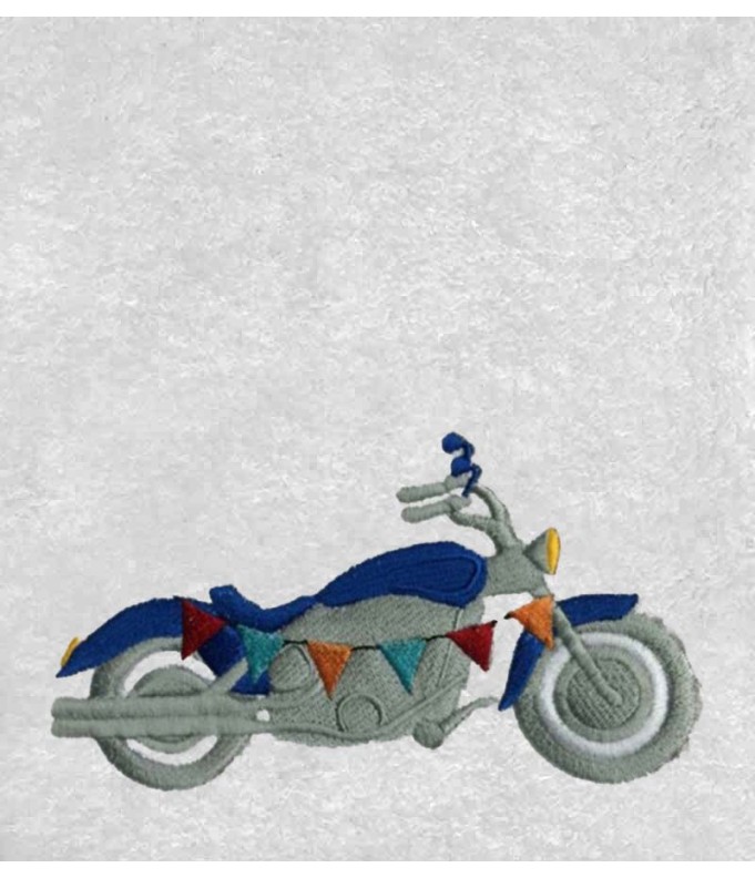Drap de Bain Moto 2 Personnalisé 70X140