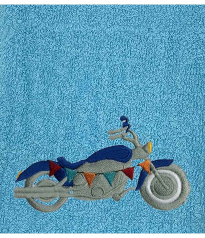 Drap de Bain Moto 2 Personnalisé 70X140