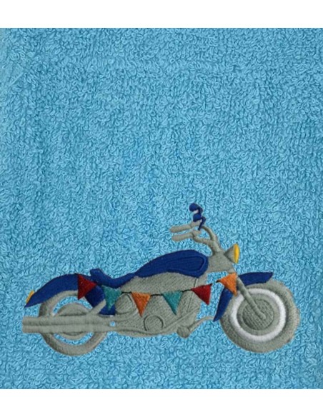 Drap de Bain Moto 2 Personnalisé 70X140
