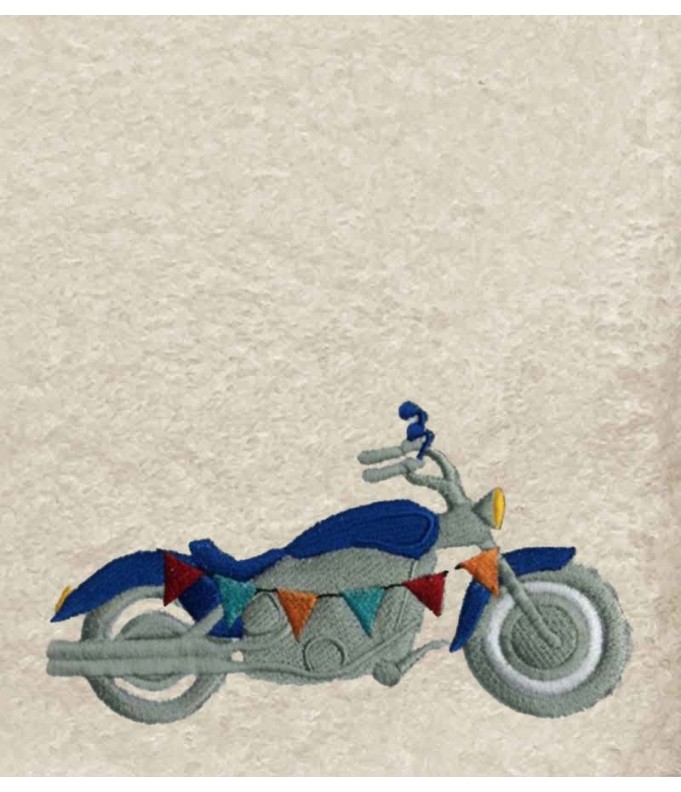 Drap de Bain Moto 2 Personnalisé 70X140