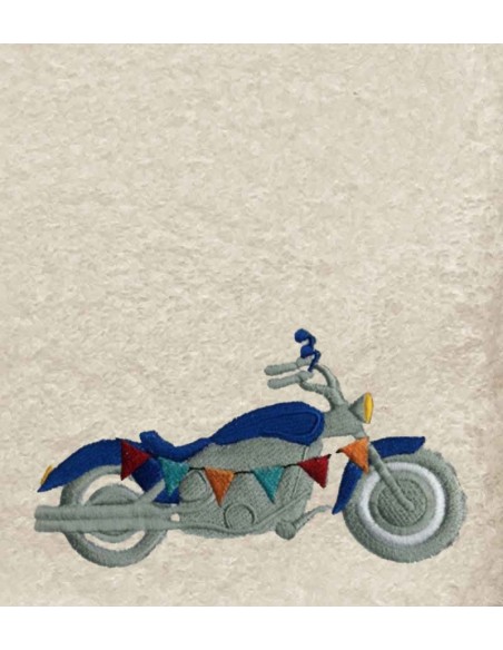 Drap de Bain Moto 2 Personnalisé 70X140