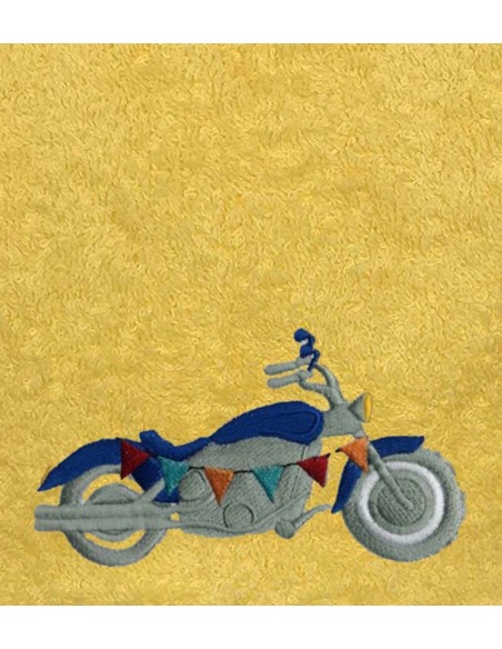 Drap de Bain Moto 2 Personnalisé 70X140