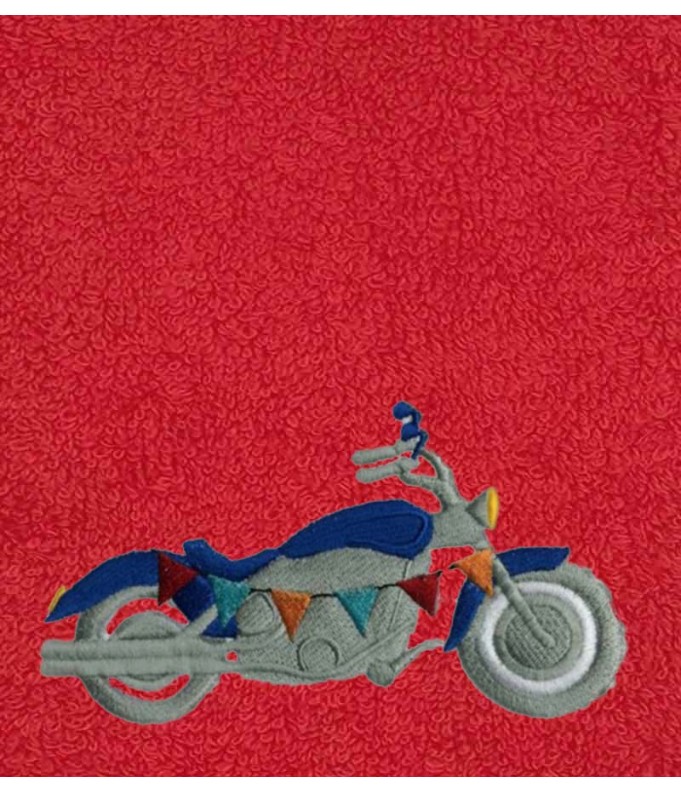 Drap de Bain Moto 2 Personnalisé 70X140