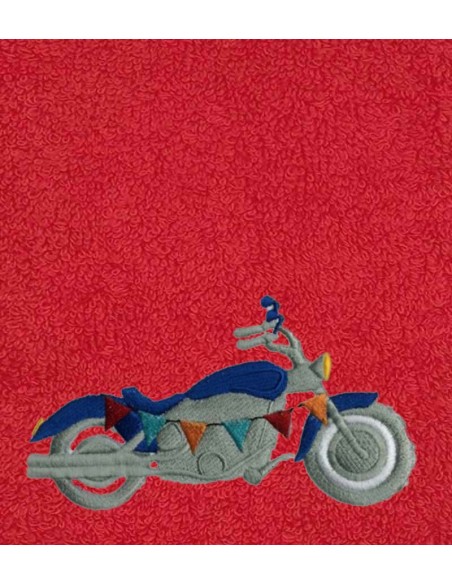 Drap de Bain Moto 2 Personnalisé 70X140