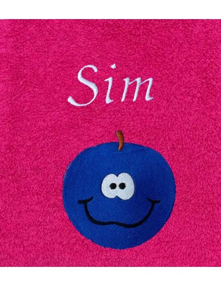Drap de Bain Prune Personnalisé