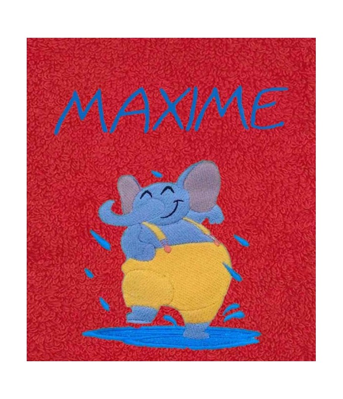 Drap de Bain Elephant sous la Pluie Personnalisé