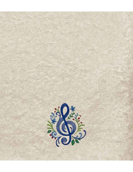 Drap de Bain Note de musique Personnalisé