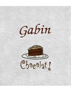 Drap de Bain Gateau au chocolat Personnalisé