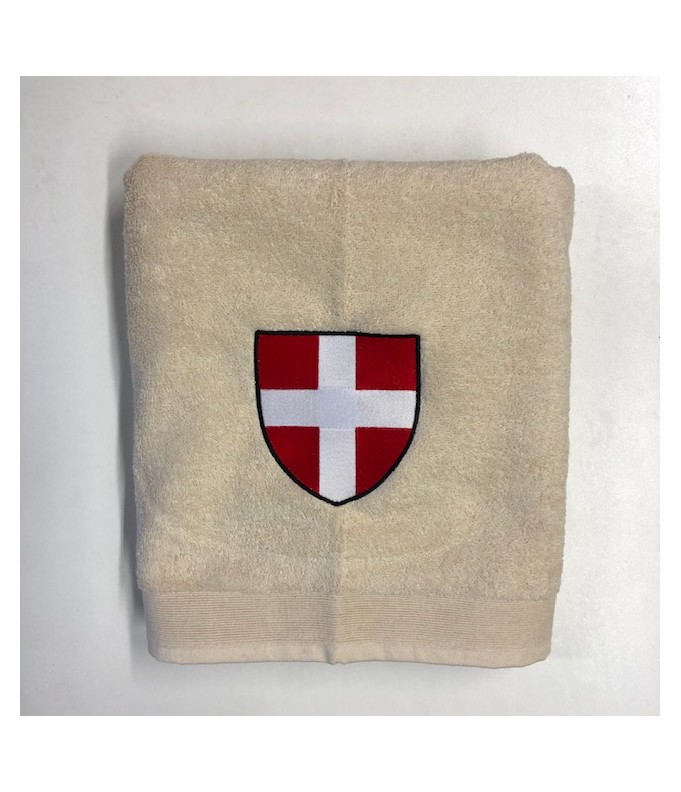 Drap de Bain Croix Savoie Personnalisé
