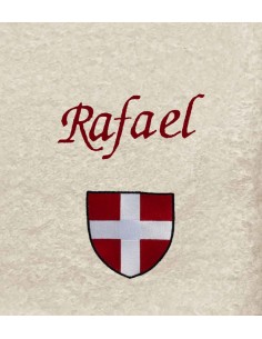 Drap de Bain Croix Savoie Personnalisé