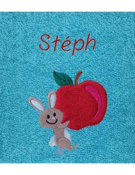 Drap de Bain Lapin 2 Personnalisé