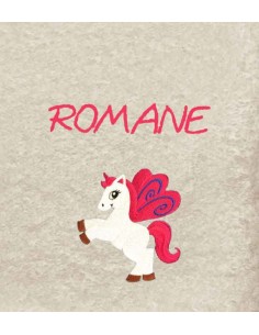 Drap de Bain Licorne 2  Personnalisé