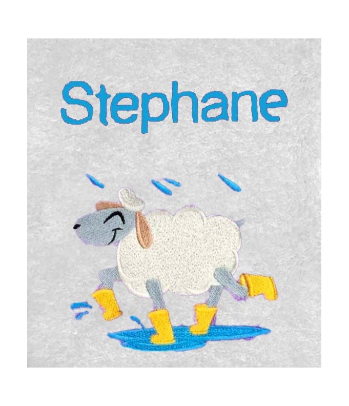 Drap de Bain Mouton sous la Pluie Personnalisé
