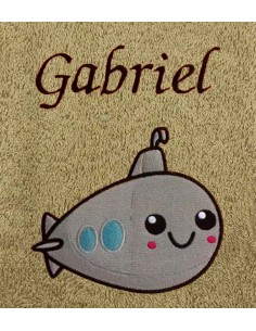 Drap de Bain sous marin  Personnalisé