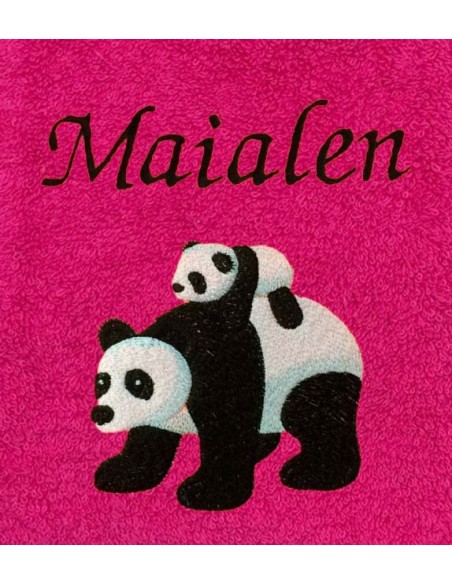 Drap de Bain Panda Personnalisé 70X140