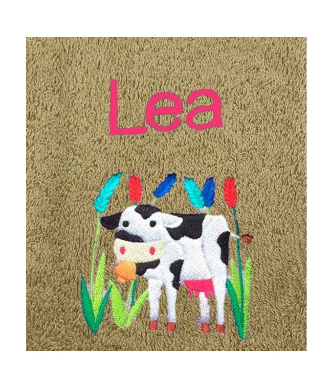 Drap de Bain Vache Personnalisé