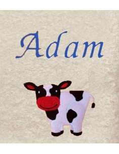 Drap de Bain Vache 2 Personnalisé